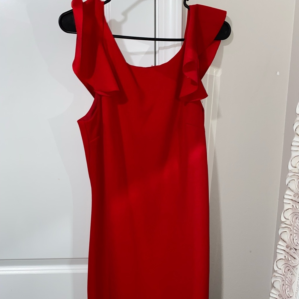 Ruffle sleeve dress